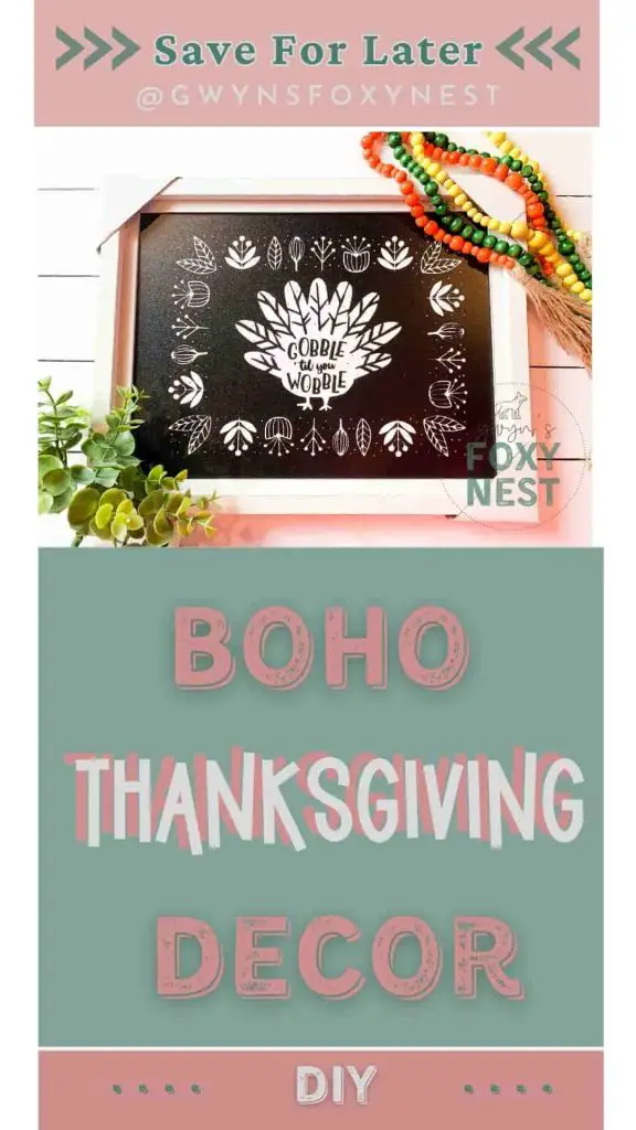 Learn how to create Thanksgiving Boho Home Decor DIY gwyns foxy nest