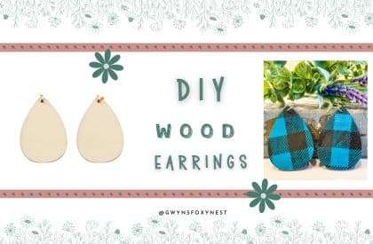 How to Make DIY Wood Earrings with Chalk Couture