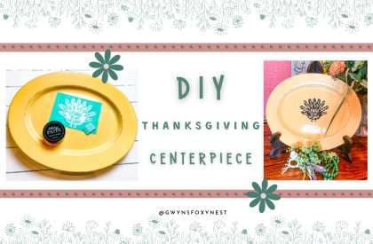 Create A Unique DIY Thanksgiving Centerpieces Craft Using A Handprint Turkey Stencil Kit