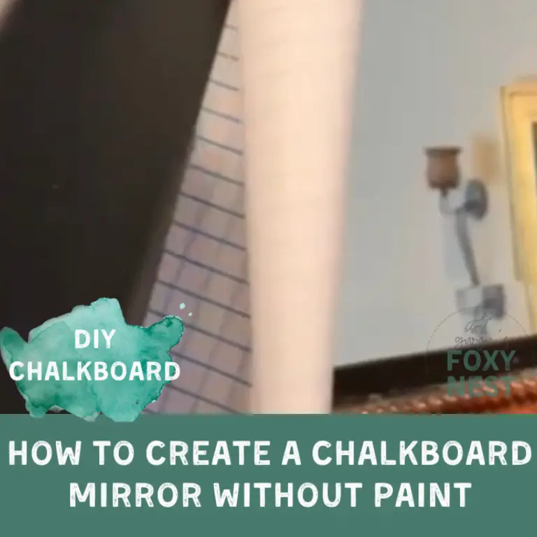 How To Create A Chalkboard From A Mirror Without Paint.