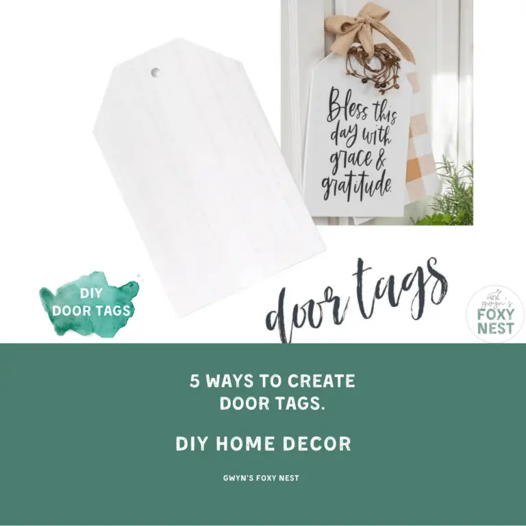 How to Create a Door Tag with Chalk Couture Silk Screen Transfers.