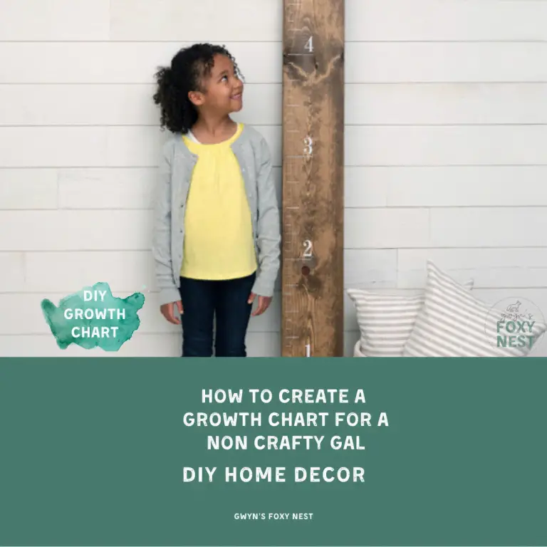 How To Create A Growth Chart For The Non Crafty Gal.