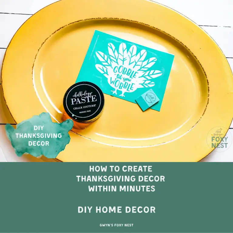 How To Create A Unique Thanksgiving Kitchen Decor Platter.