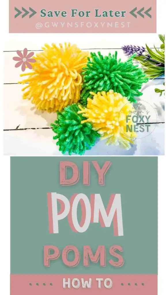 how to make easy small pom poms gwyns foxy nest