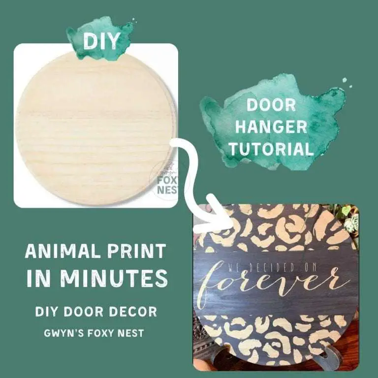 Create A Wedding Wood Sign With An Animal Print Design