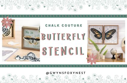 Easy Chalk Couture Butterfly Stencil