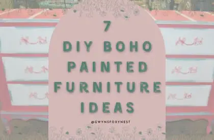 7 DIY Boho Painted Furniture Ideas