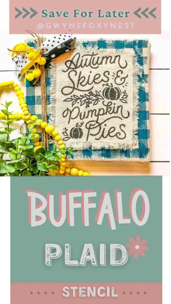 Buffalo plaid fall decor