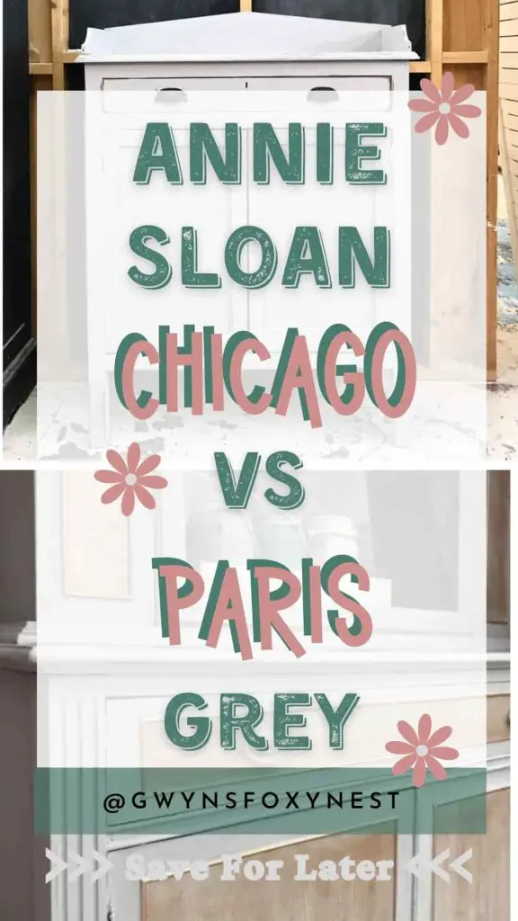 Annie Sloan Chicago Grey VS Paris Grey chalk paint gwyns foxy nest