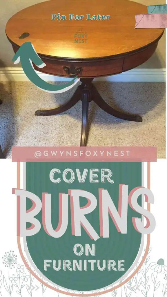 Click now to learn how to cover up burn spots on a wooden furniture with Annie Sloan Chalk Paint.