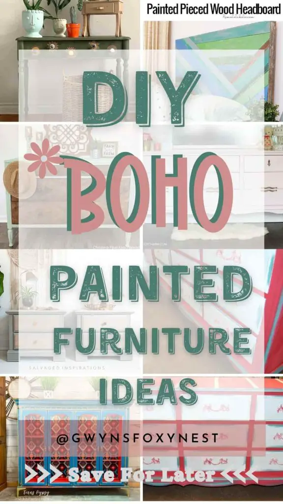 DIY Boho Painted Furniture Ideas