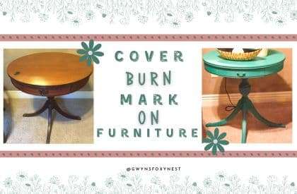 Transforming Wood Furniture: Using Chalk Paint to Cover Burn Marks