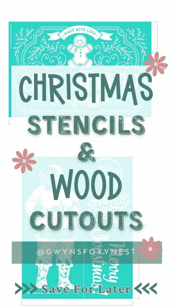 Chalk Couture Christmas Stencils And Wood Cutouts For Crafts you can do at home.