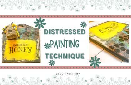 DIY Distressed Painting Technique