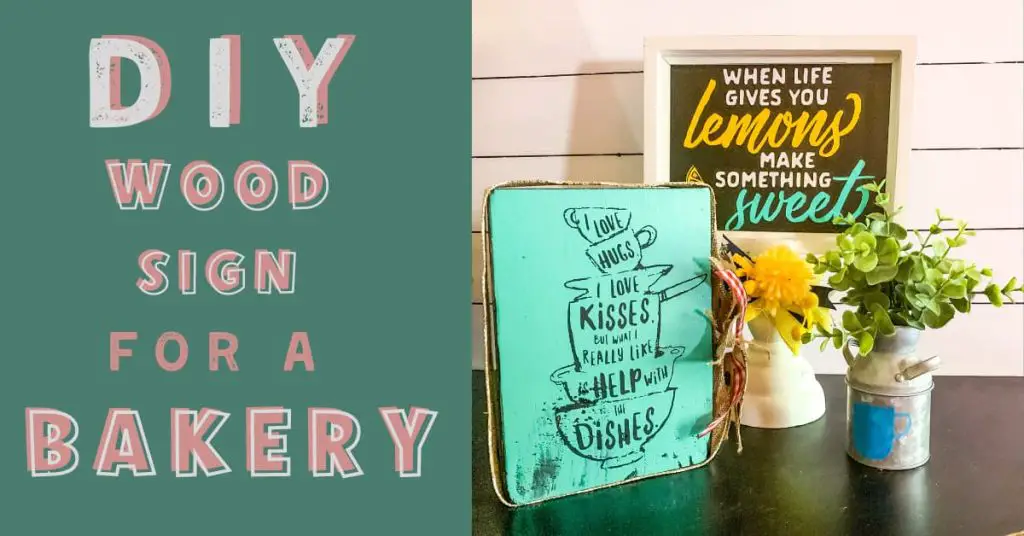 DIY wood sign for a bakery business ideas