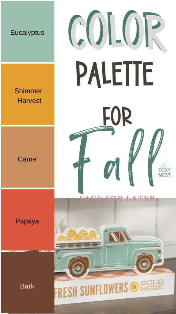 Fall Color Palette for Chalk Couture Vintage Truck Ideas