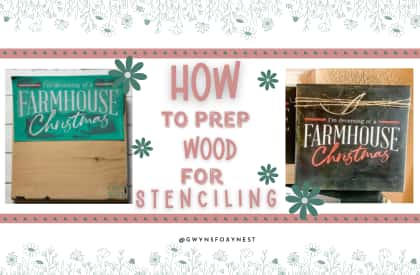 How To Prep Wood For Stenciling 101