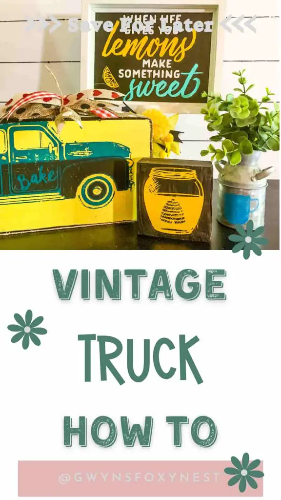 How To Use Chalk Couture Vintage Truck Transfers On Wood