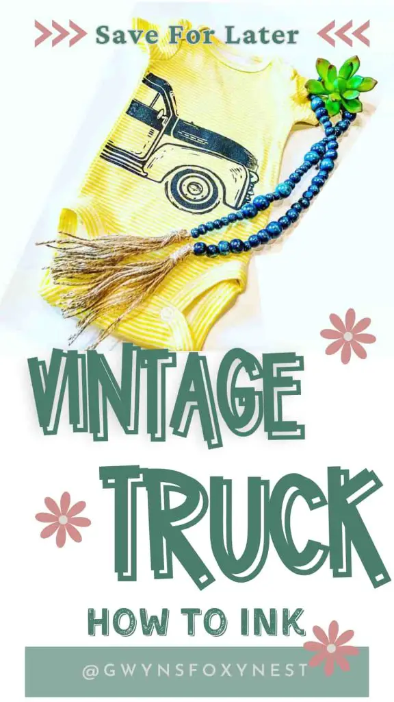 How To Use Chalk Couture Vintage Truck With Ink