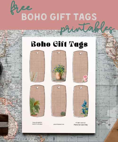 Boho Gift Tags Free Printables TY 