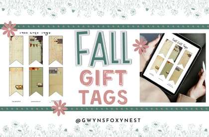 Creative Crafting with Free Fall Gift Tags Printables