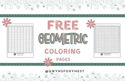 Free Geometric Coloring Pages