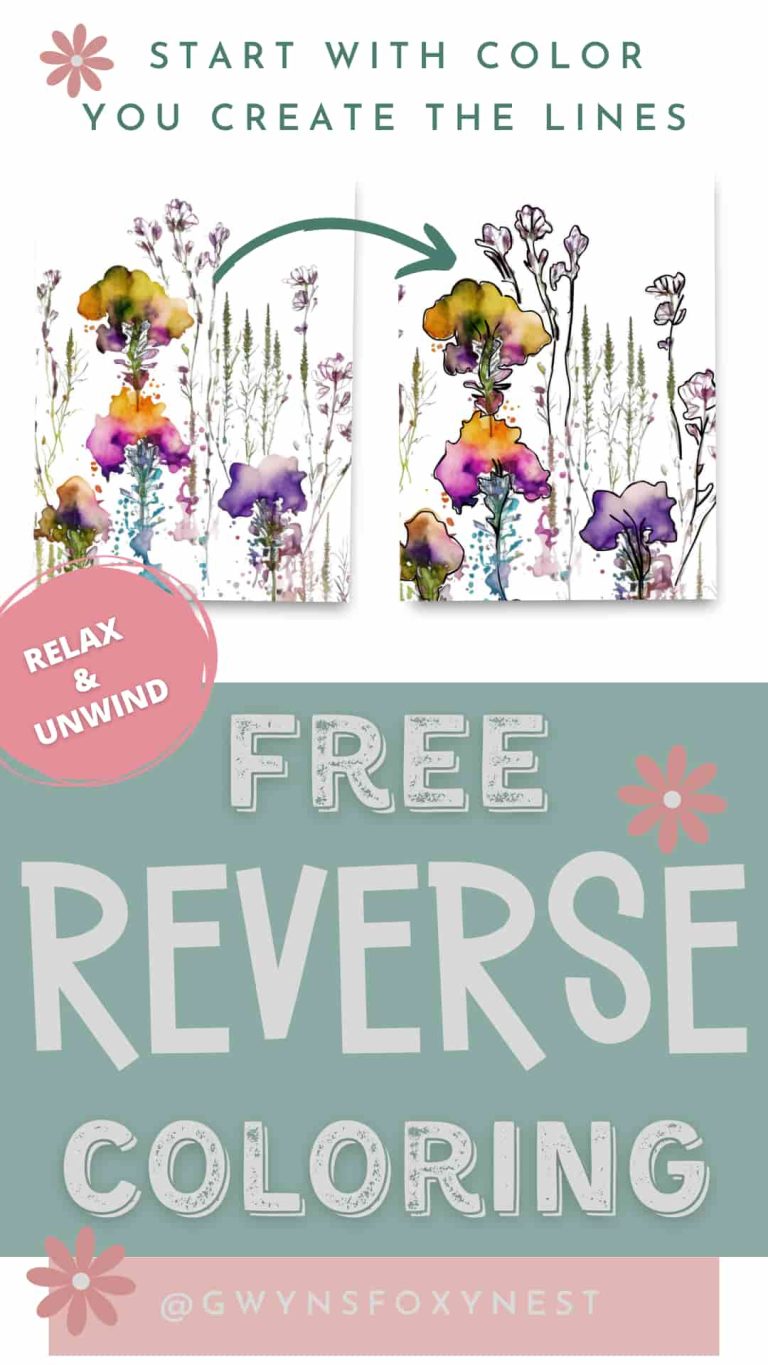 reverse coloring book before and after