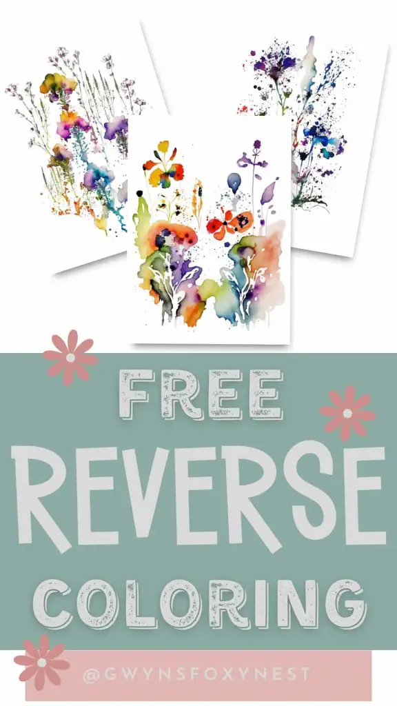 reverse coloring pages printable