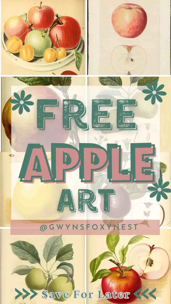 vintage apple wall art free download