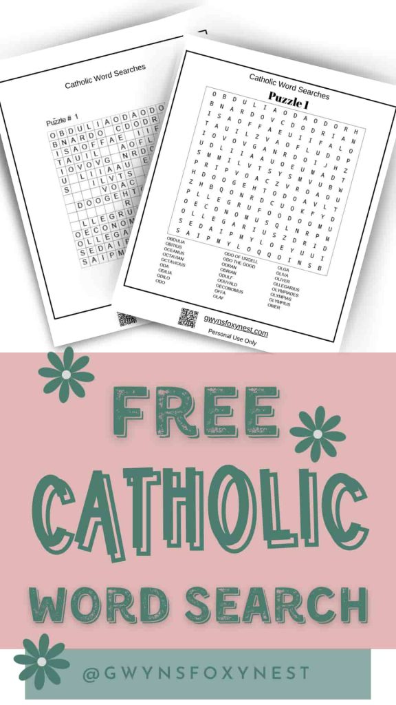 Free printable catholic word search for adults printable with answers 