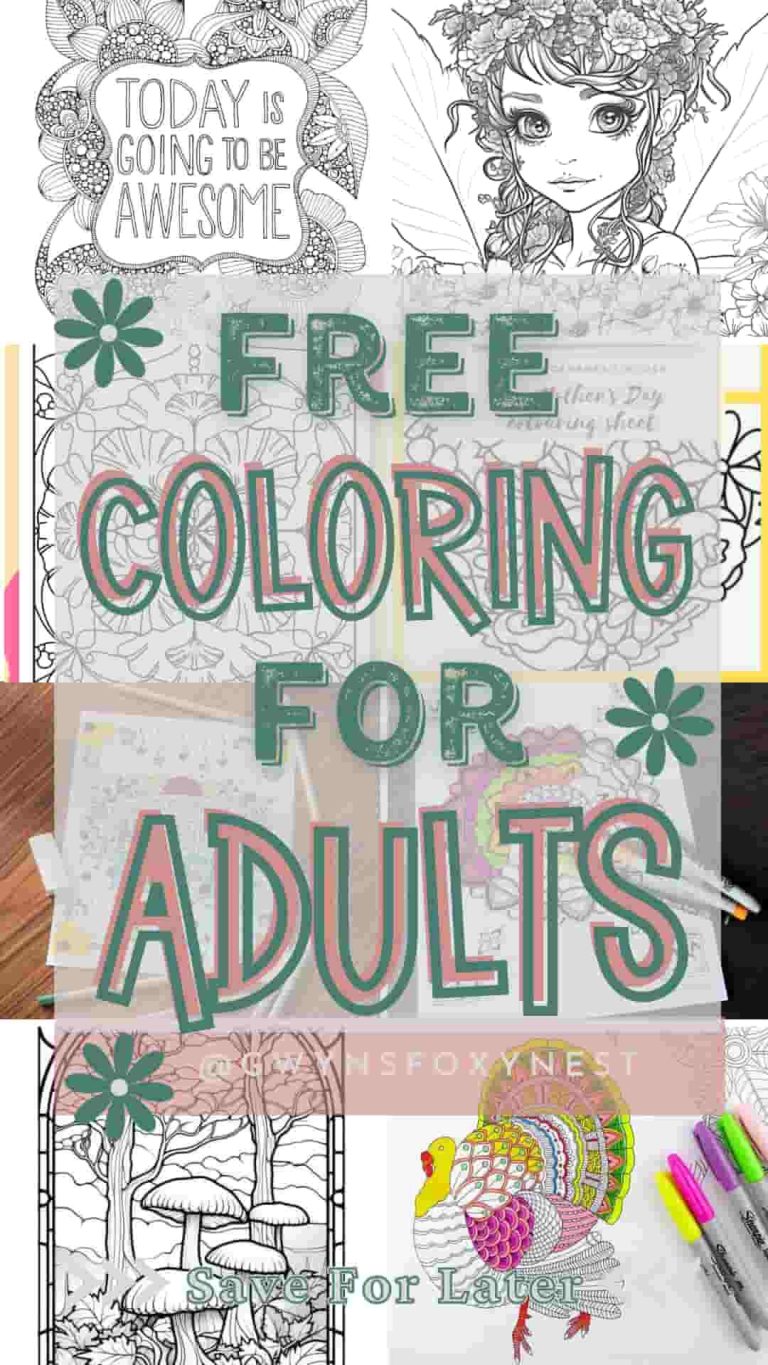 Discover Relaxation with Adult Coloring Sheets: Free Printables for ...