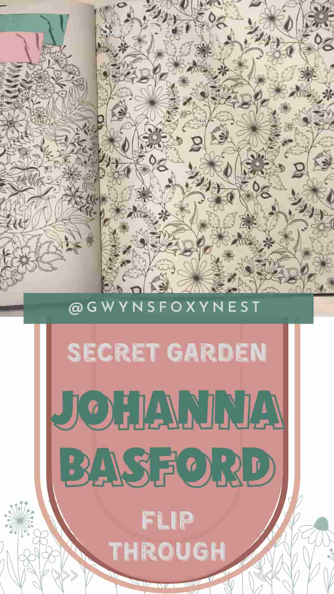 Johanna Basford's Secret Garden Coloring Book Flip Through And Review 2026