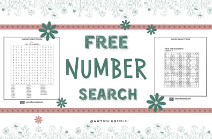 Number Search Puzzle Printable for Adults: A Brain-Boosting Journey