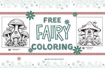 Easy Fairy House Coloring Pages For Adults: A Magical World of Creativity