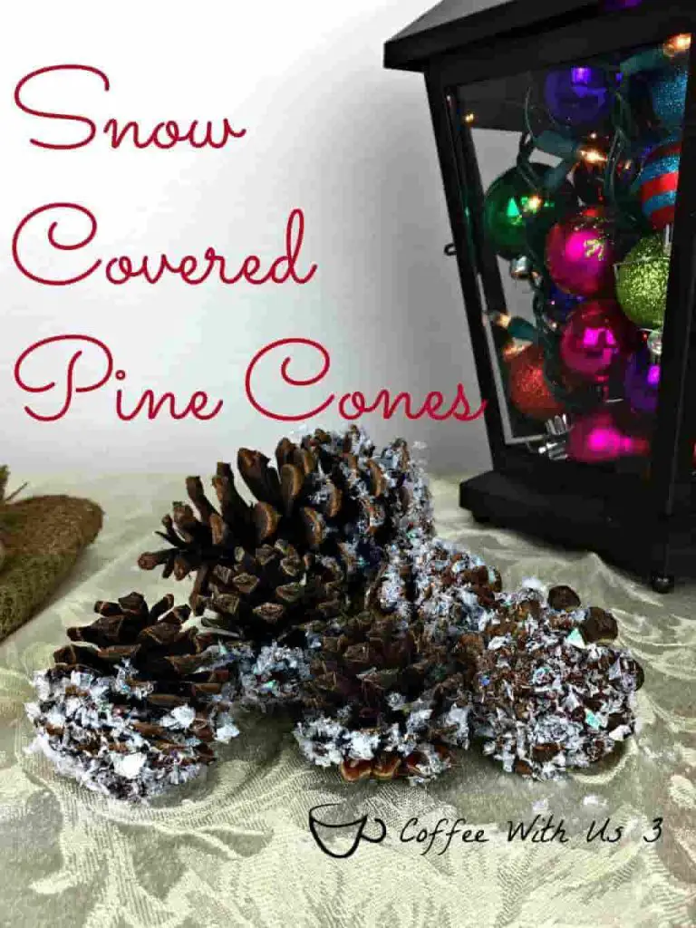 How To Create Snow Covered Pine Cones