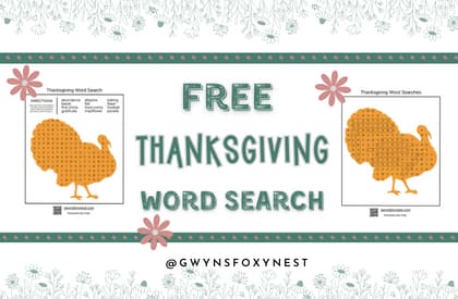 thanksgiving word search pdf