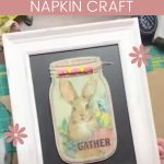 mod podge DIY napkin crafts for Easter