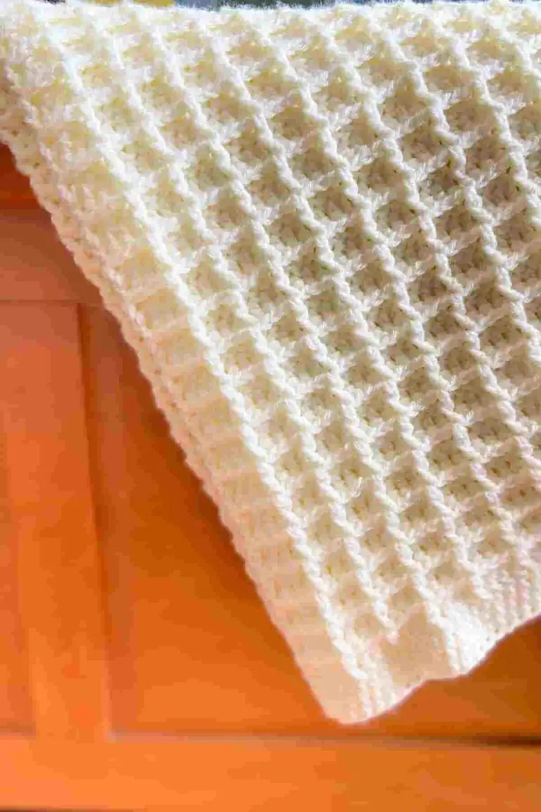 Waffle Stitch Crochet Blanket Free Pattern