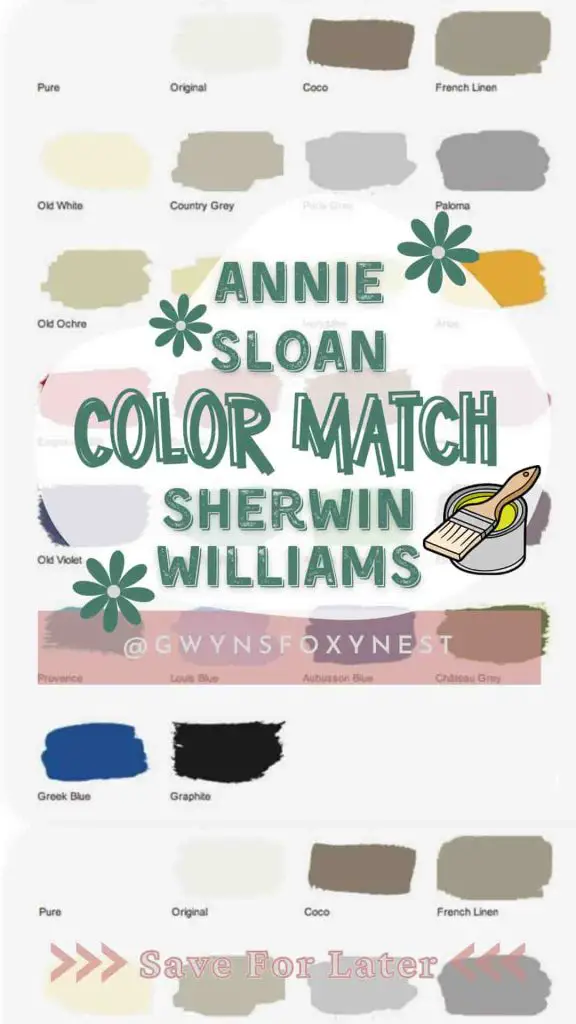 Elevate your space with a seamless annie sloan color match sherwin williams.