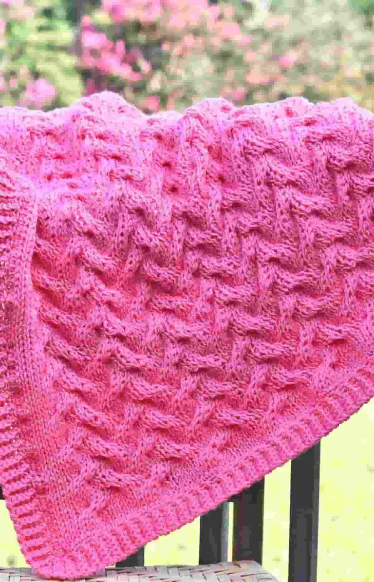 Wandering Cables Baby Blanket pattern