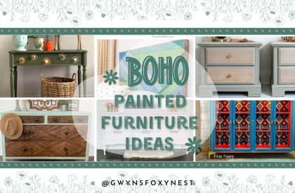 7 DIY Boho Painted Furniture Ideas