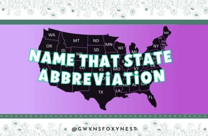 50 States Abbreviation Quiz