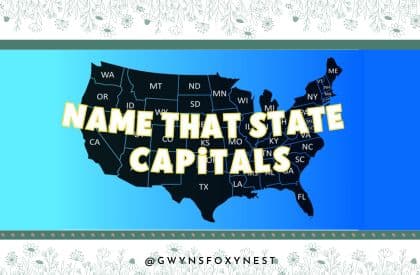 50 US Map States and Capitals quiz