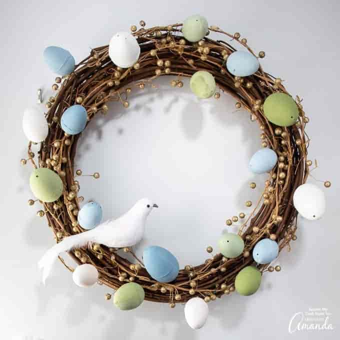 DIY Easter Wreath Using Plastic Eggs