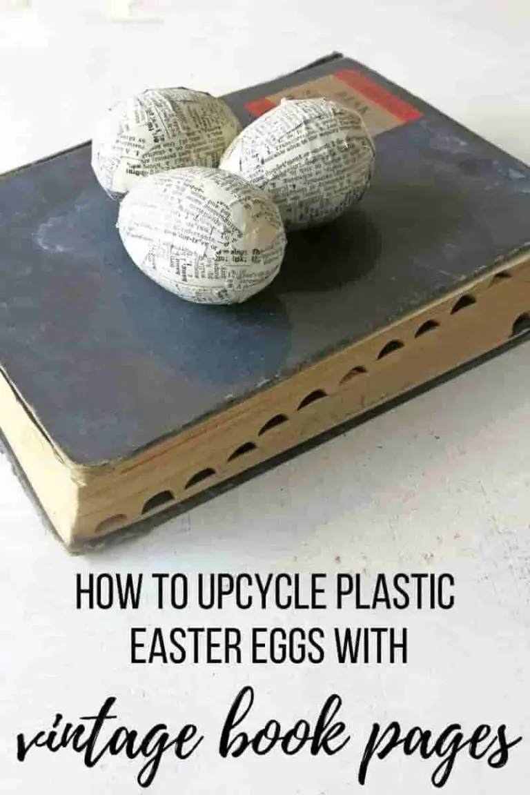 Upcycle Plastic Easter Eggs With Book Pages