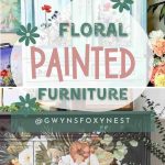 Floral Painted Furniture DIY