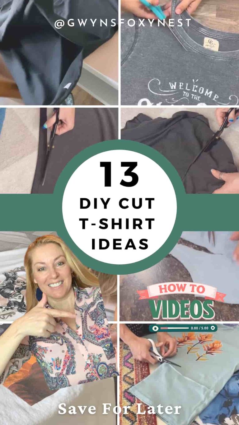 t-shirts being cute with scissors