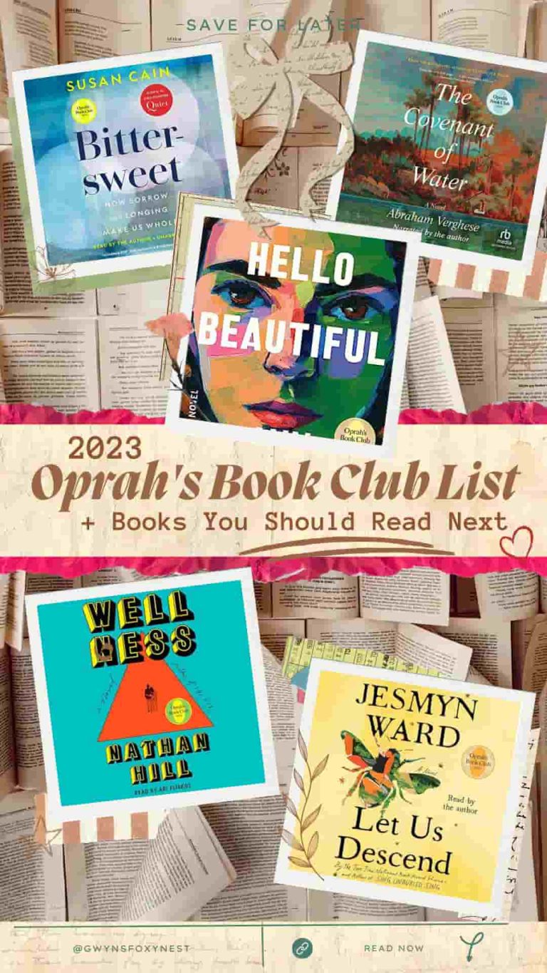 2023 Oprah's book club list book covers