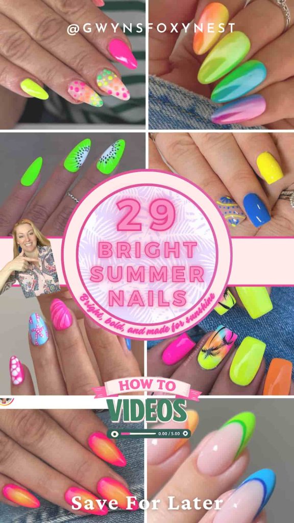 eight Bright Summer Nails Inspo