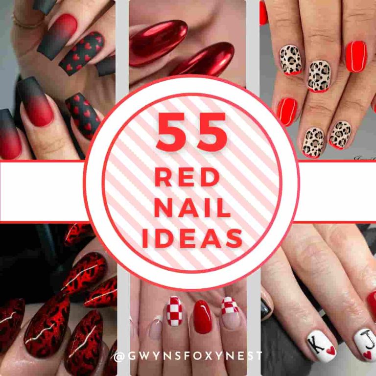 six Ideas For Red Nails
